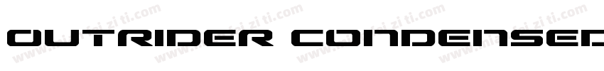 Outrider Condensed字体转换